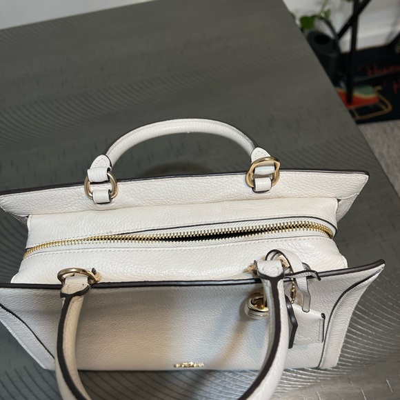 Coach Ivory Leather Satchel